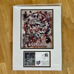 NWT NY Yankees USPS Issued Matted 8”x10” Photo & Collectible Stamped Cachet